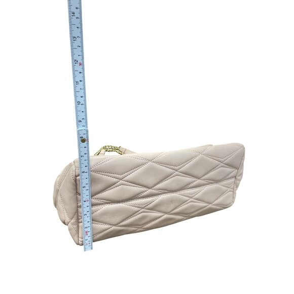 Betsey Johnson Large Blush Pink Quilted Tote Shoulder Handbag SKU 9230 - Picture 8 of 16